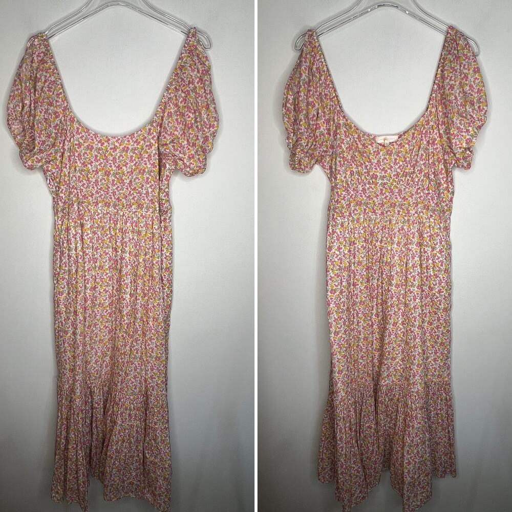 Love Shack Fancy Angie Floral Maxi Dress Size 4 - Picture 2 of 8